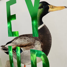 Load image into Gallery viewer, EY/AY UP Duck (Green Metallic)