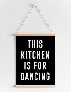 This Kitchen Is For Dancing | Black