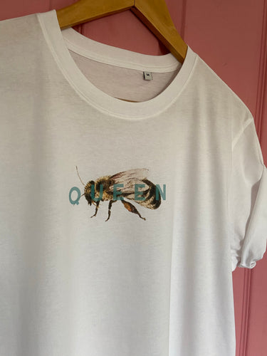 Queen Bee Tee Shirt Organic/Vegan Cotton